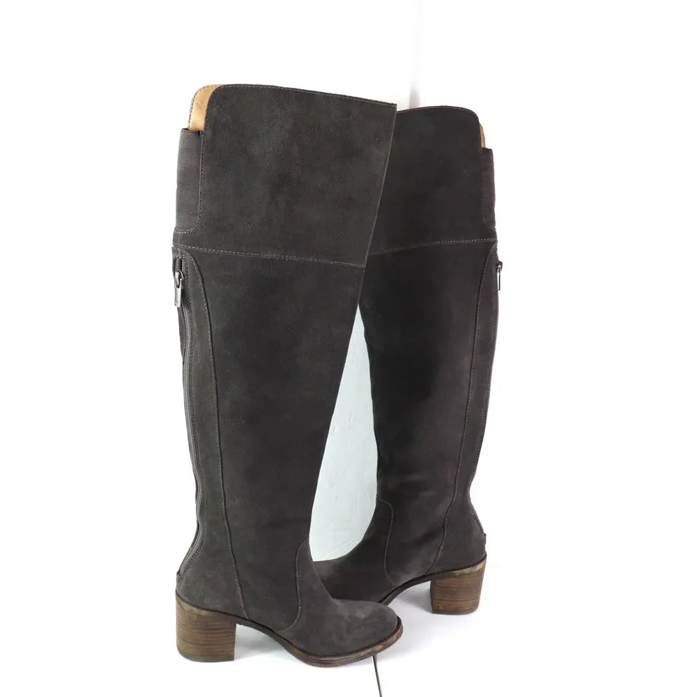 Lucky Brand Rayla Over The Knee Leather Suede Tall Boots size 6.5
